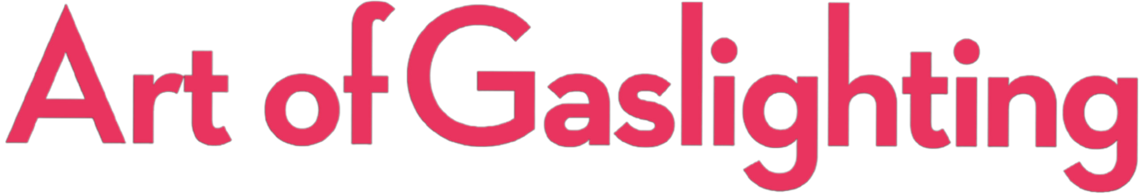 Art of Gaslighting - Logo one line no whitespace